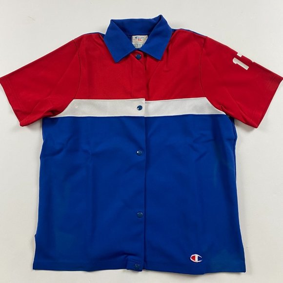 Vintage Champion Brooklyn Warm Up Shooting Shirt Jacket Women;s XL Men;s Medium - Picture 2 of 14